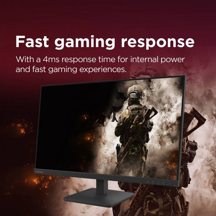Lenovo L27-4e 27in Full HD monitor - British product