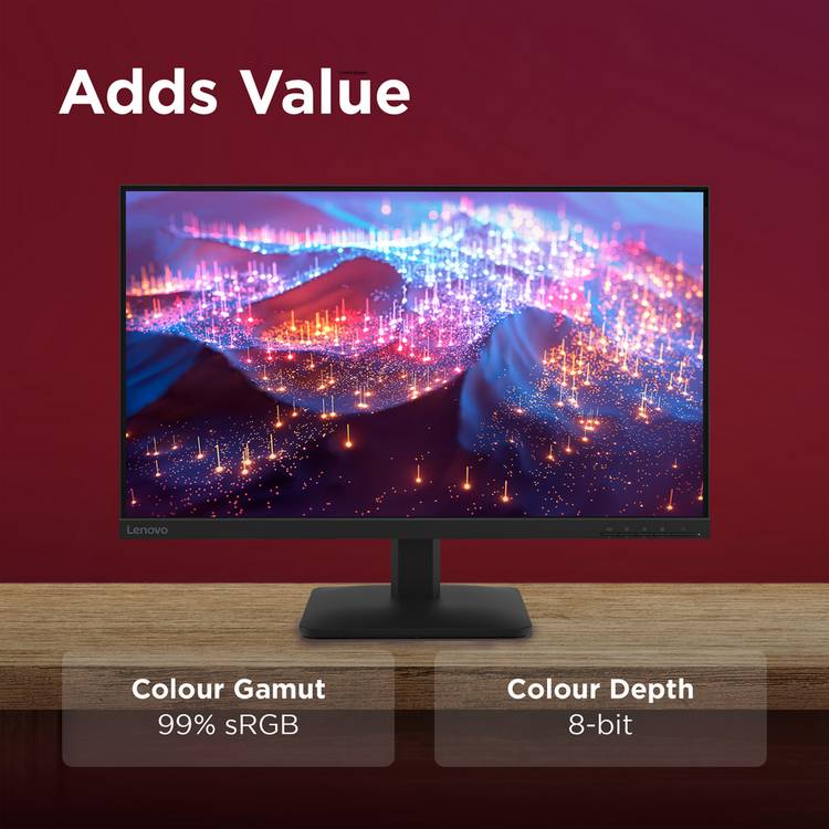Lenovo L27-4e 27in Full HD monitor - British product