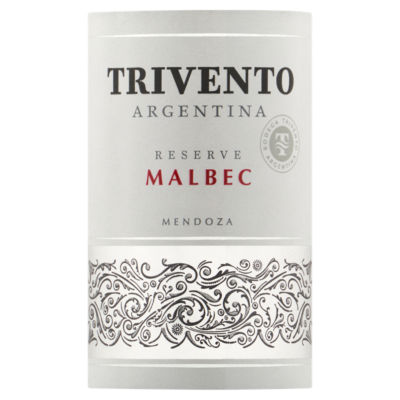 Trivento Reserve Malbec wine 18.7cl, imported from the UK
