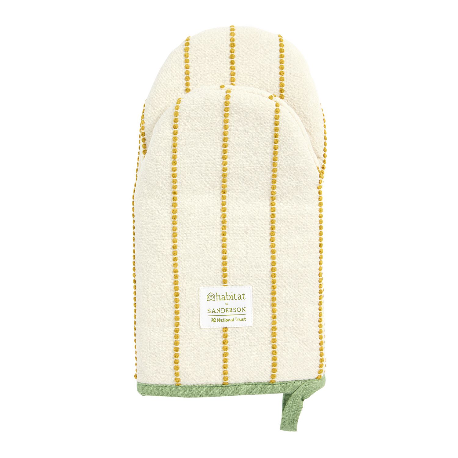 Habitat Sanderson National Trust oven glove, fully padded cotton, imported from the UK