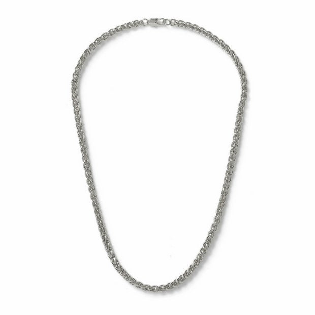 Uncommon Souls men's silver tone rope chain necklace 20in - British product