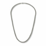 Uncommon Souls men's silver tone rope chain necklace 20in - British product