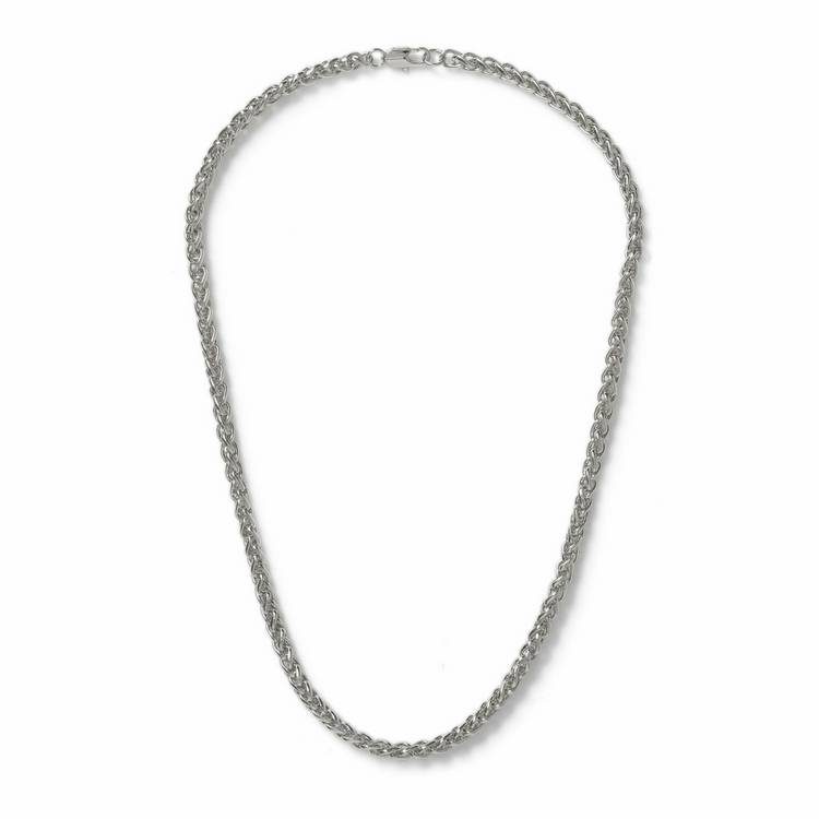 Uncommon Souls men's silver tone rope chain necklace 20in - British product