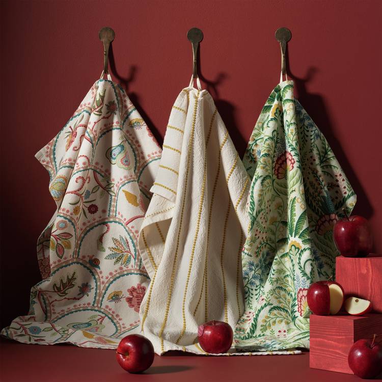 Sanderson National Trust cotton tea towels 66x46cm (British brand)