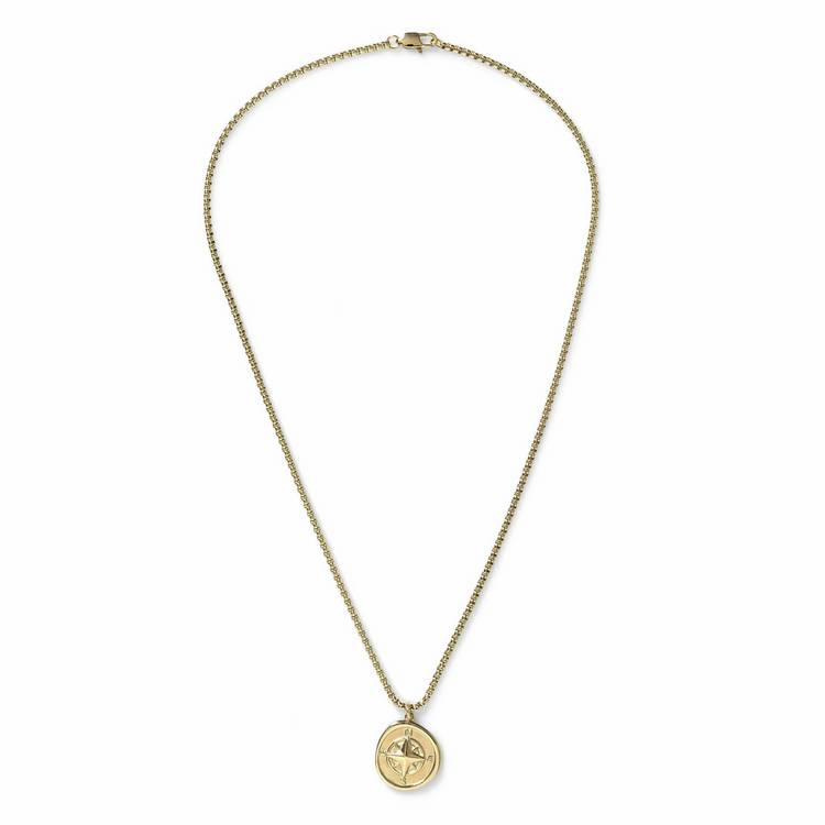 Uncommon Souls gold stainless steel pendant necklace 20 inch - British product