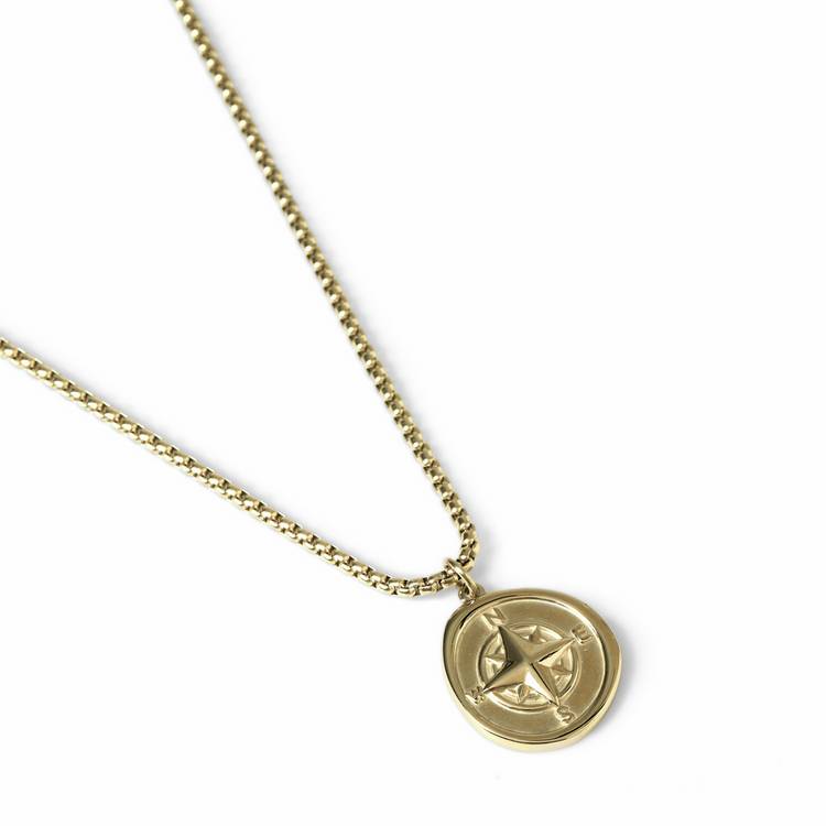 Uncommon Souls gold stainless steel pendant necklace 20 inch - British product