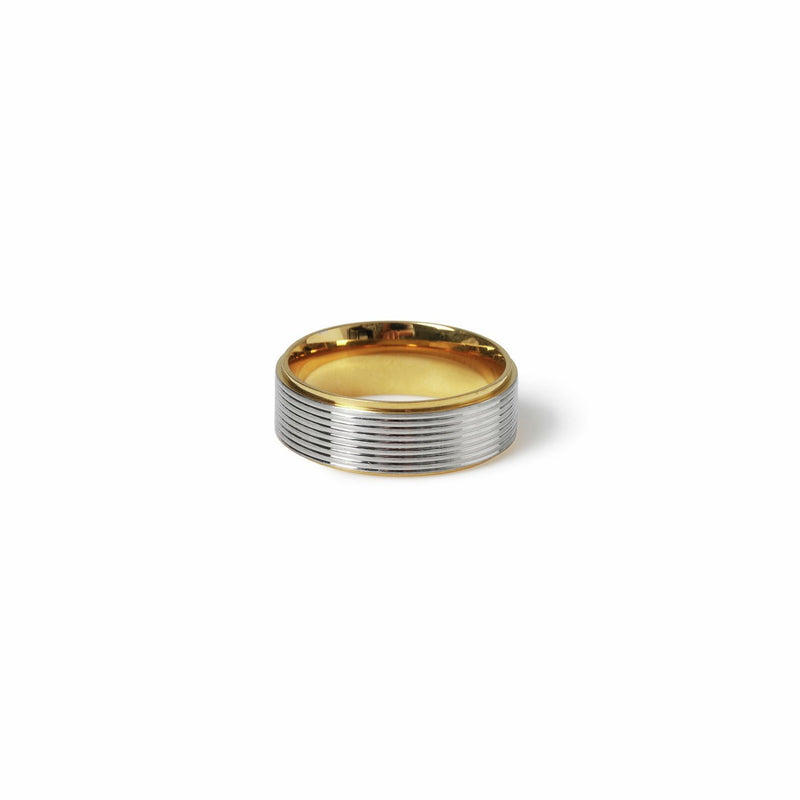 Uncommon Souls Mixed Metal Stainless Steel Band Ring - S/M