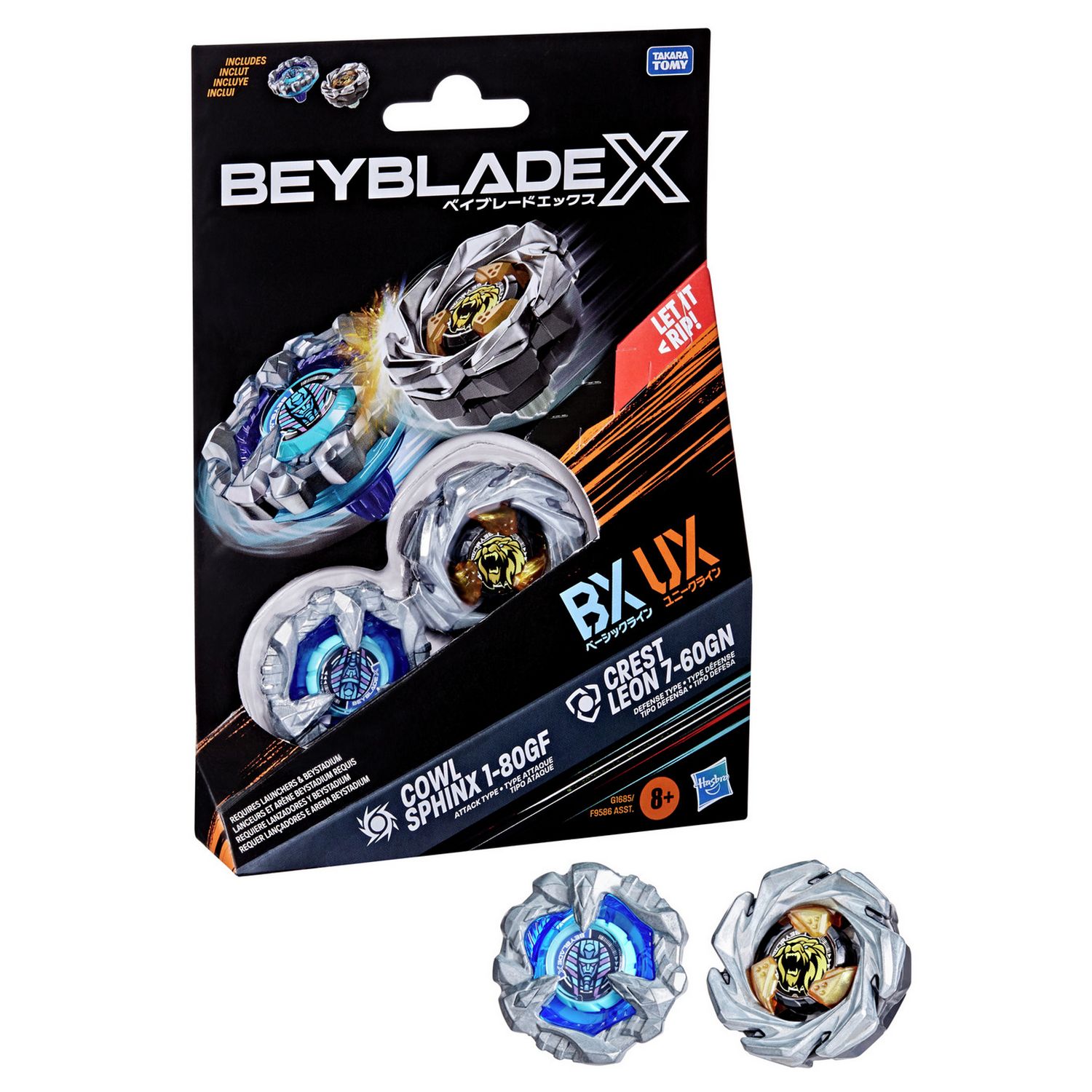 Takara Tomy Beyblade X Dual Pack battle toy set (British brand)