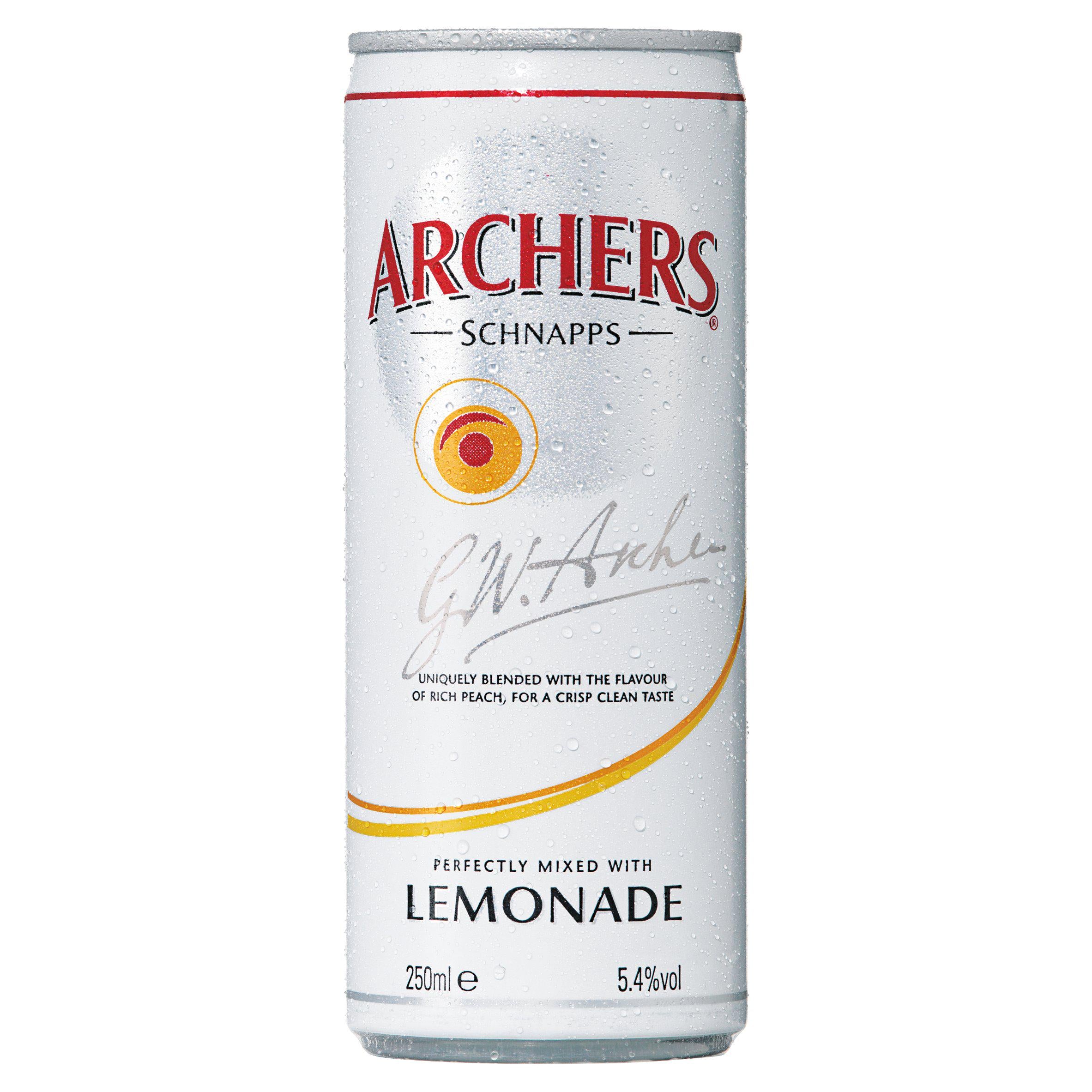 Archers & Lemonade Ready to Drink 250ml GOODS Sainsburys   