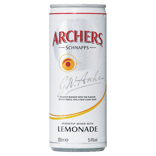 Archers & Lemonade Ready to Drink 250ml GOODS Sainsburys   