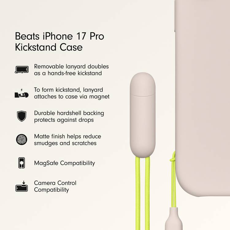 Beats iPhone 17 Pro kickstand case Lime Stone (British brand)