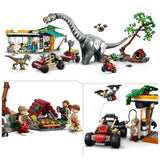 LEGO building toy Jurassic World Raptor and Titanosaurus Mission 582 pieces - British product