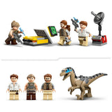 LEGO building toy Jurassic World Raptor and Titanosaurus Mission 582 pieces - British product