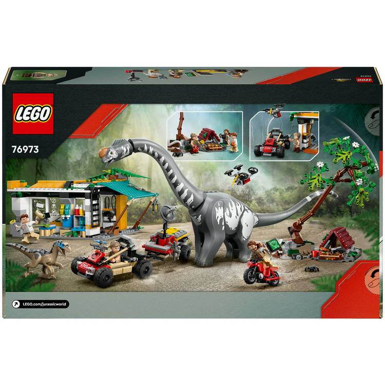 LEGO building toy Jurassic World Raptor and Titanosaurus Mission 582 pieces - British product