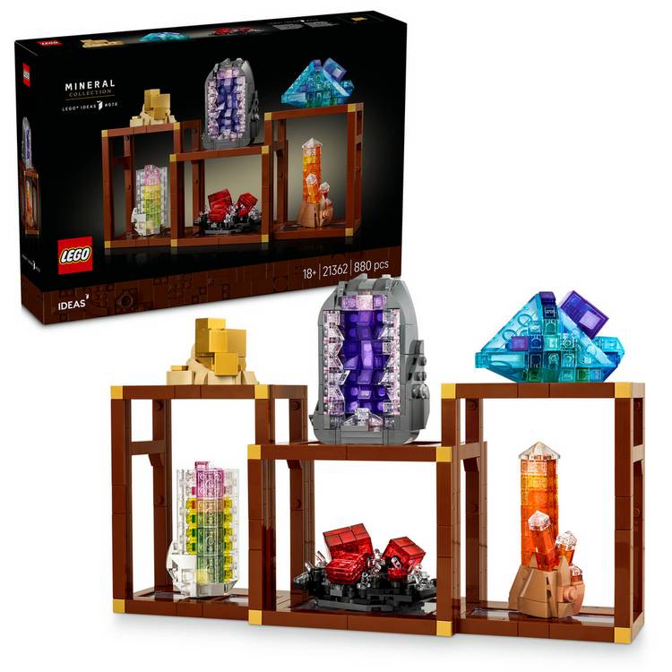 LEGO Mineral Collection building set for adults - British product