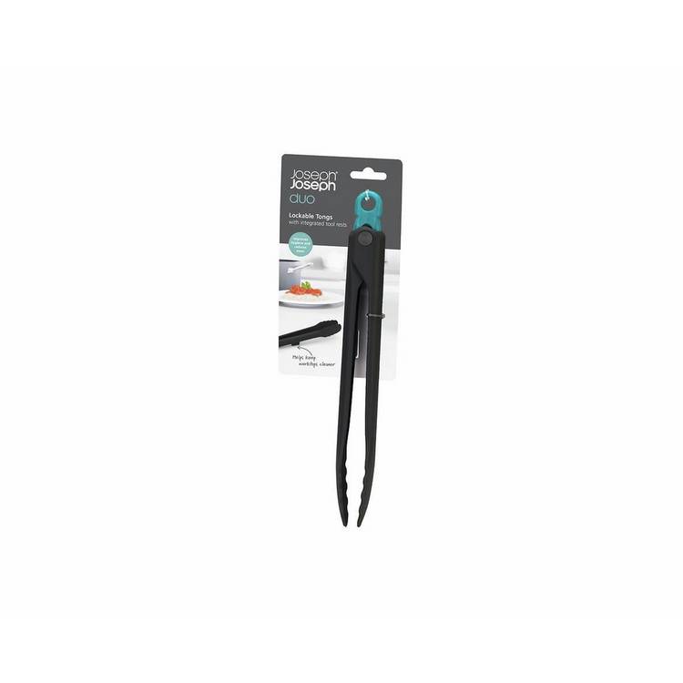 Joseph Joseph lockable tongs turquoise - British product