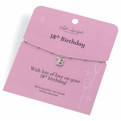 Argos Hot Diamonds Sterling Silver 18th Birthday Charm Bracelet 20cm- Buy online at McGrocer
