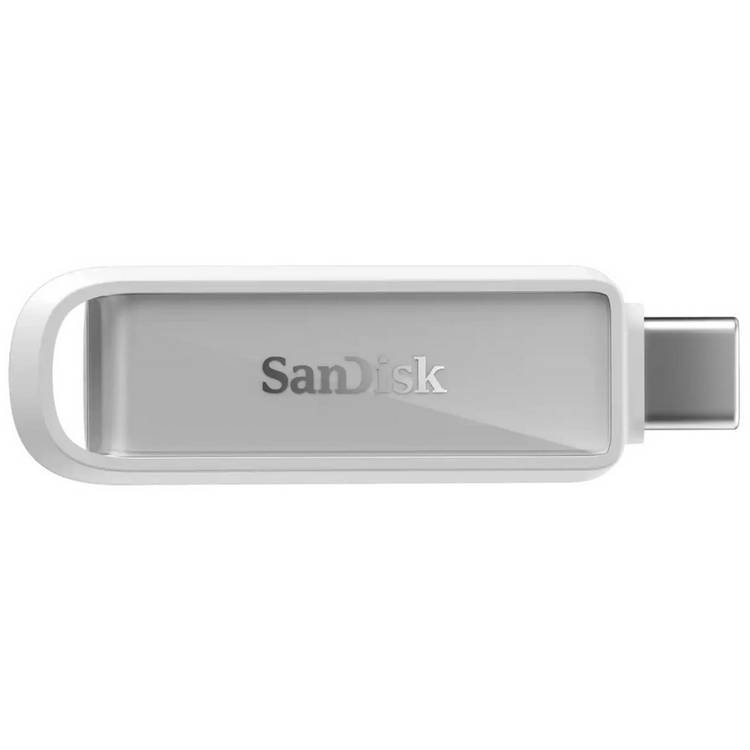SanDisk USB-C phone drive 256GB white, UK version