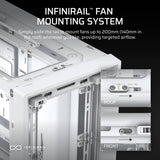 Corsair FRAME 4000D RS ARGB white mid-tower PC case - British product