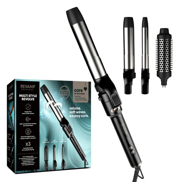 Revamp Revolve Hair Styler interchangeable barrels - British product