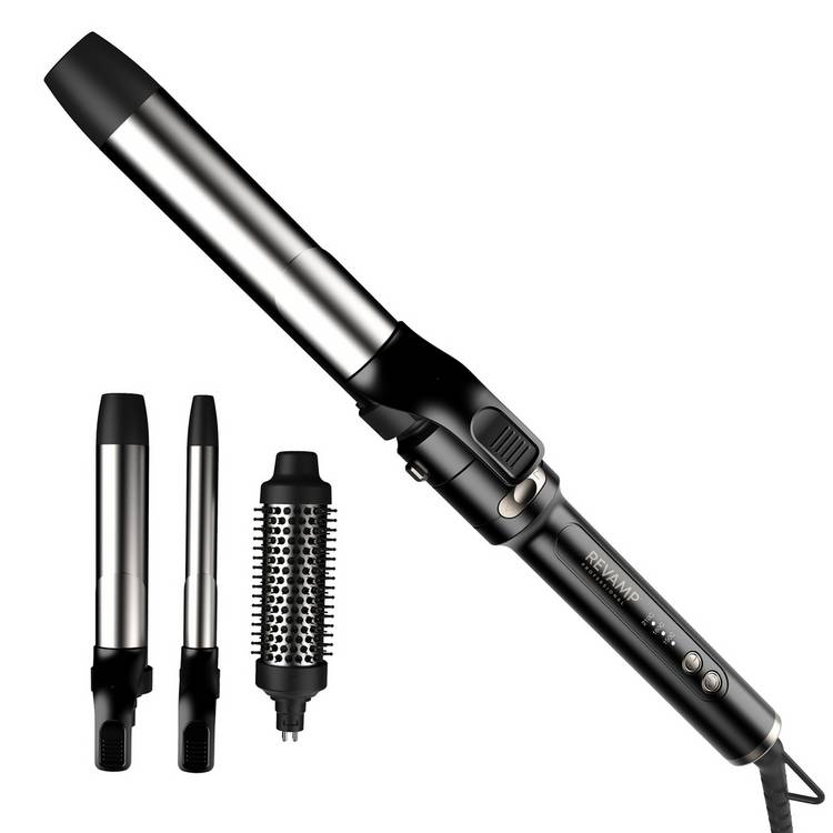 Revamp Revolve Hair Styler interchangeable barrels - British product