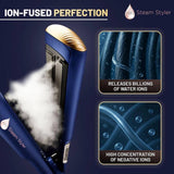 H2O Steam Styler Slim 2-in-1 hair straightener and curler, UK version