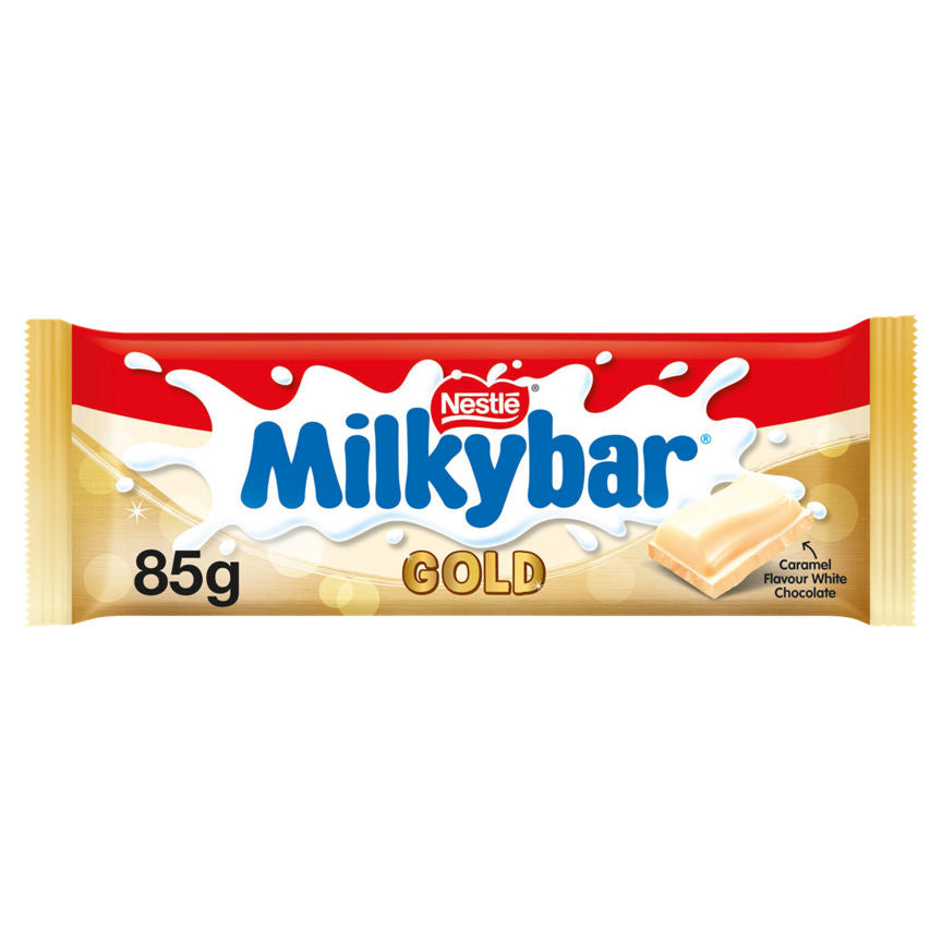 Milkybar Gold Caramel Flavour White Chocolate Sharing Bar GOODS ASDA   