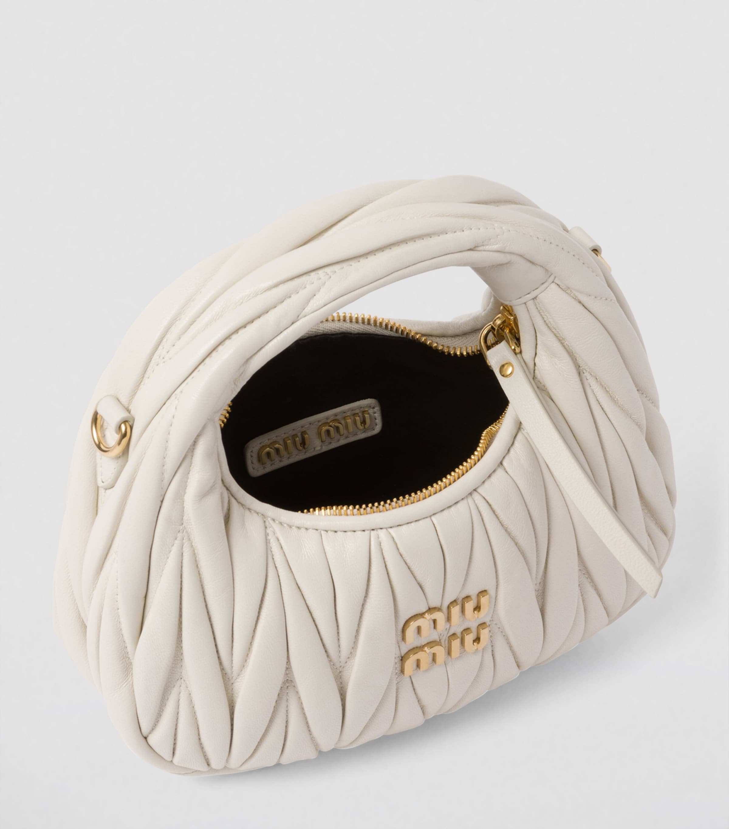 Miu Miu Wander mini Nappa leather top-handle bag (British brand)