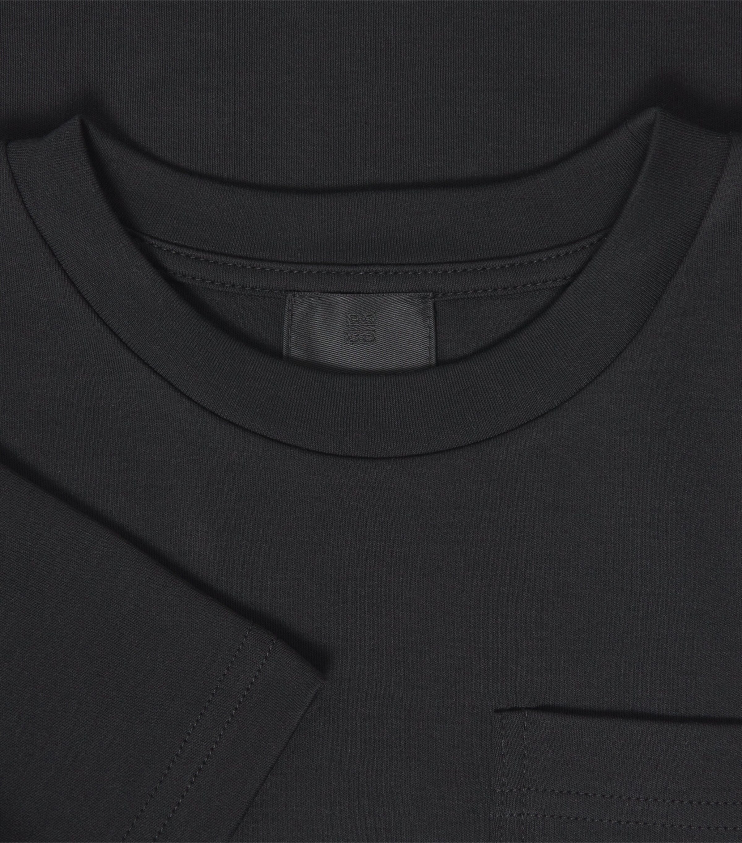 Givenchy kids cotton logo embroidered T-shirt for ages 4-12 years, UK version