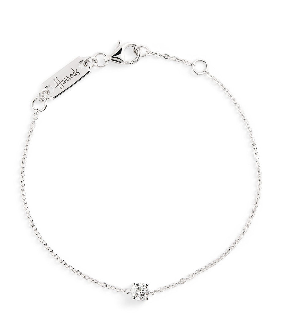 Harrods white gold and diamond bracelet 0.25ct, imported from the UK