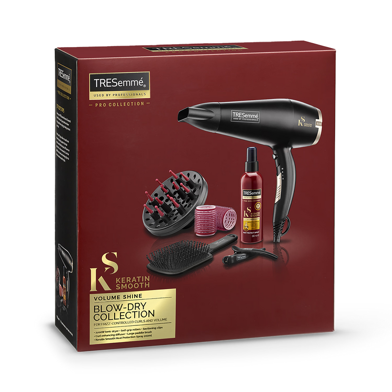 TRESemmé Keratin Volume Shine Blow Dry Collection black hair dryer, imported from the UK