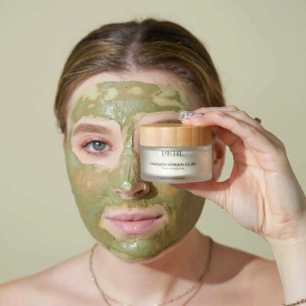 PERL Cosmetics French Green Clay Mask - Glass Refill