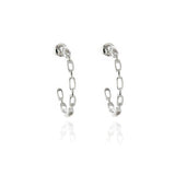 Cachet Raja Elegant hoop earrings 2.5cm - British product