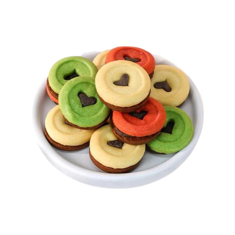 Jing Jing Le Dao assorted heart shaped biscuits (British brand)