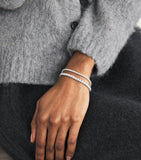 Harrods white gold diamond tennis bracelet 8.00ct, imported from the UK