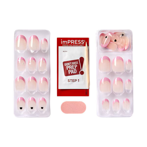 Kiss press-on nails French Manicure 30 Pieces, UK version