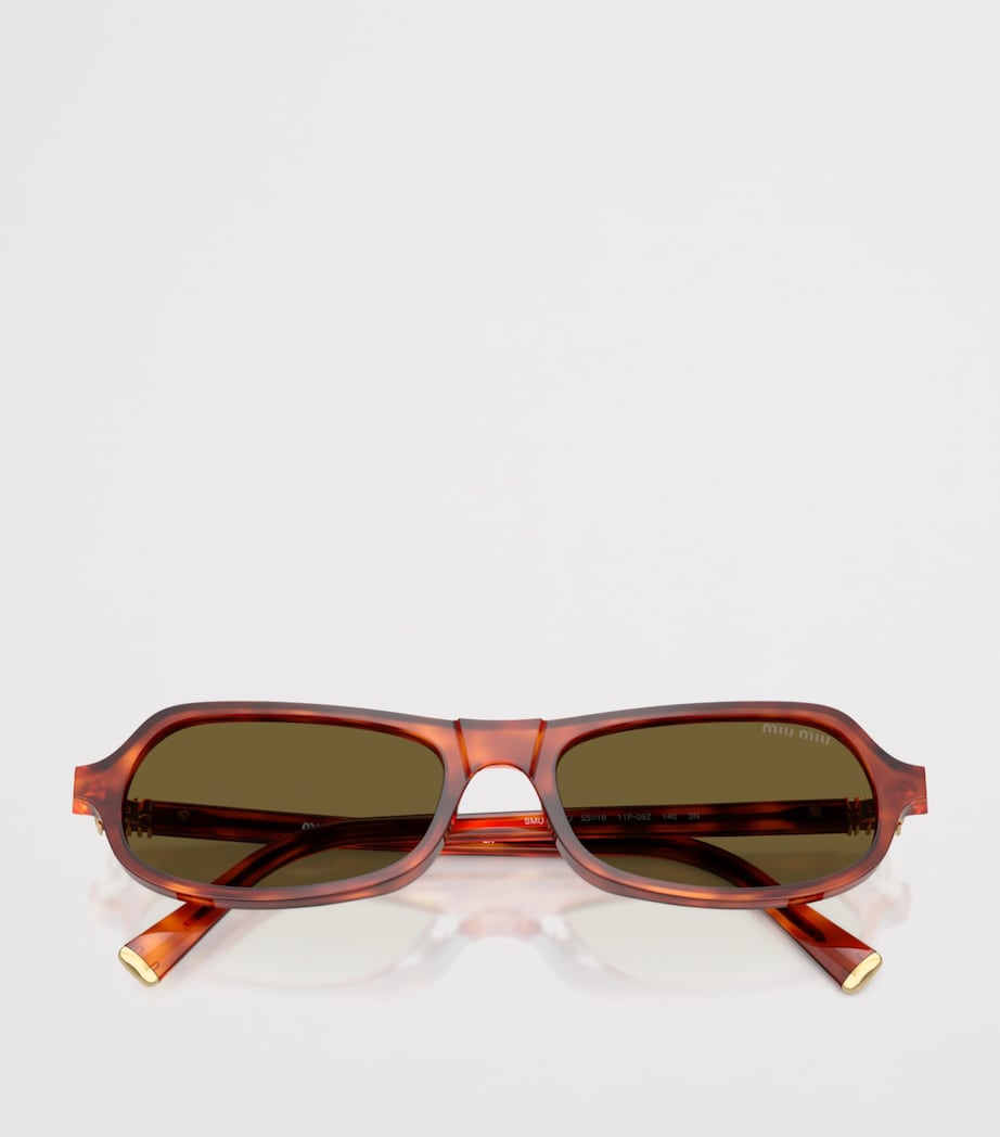 Miu Miu unregelmäßige ovale Sonnenbrille - Britisches Produkt