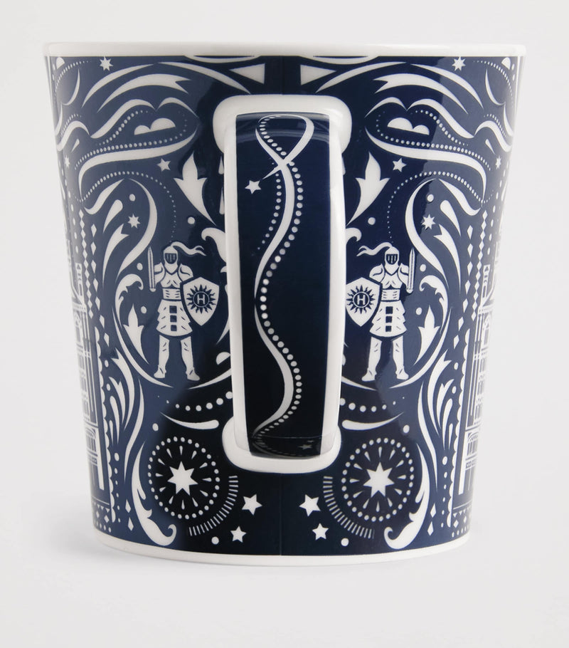 Harrods Knights of Brompton Road bone china mug, UK version