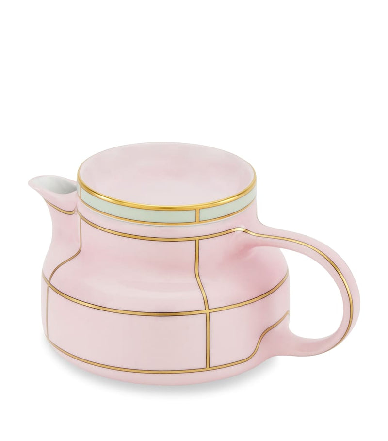 Ginori 1735 Porcelain Colonna Diva Rosa Teapot 770ml, UK version