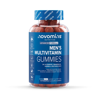 Holland & Barrett Novomins Men's Multivitamins Pineapple Flavoured 60 Gummies- Buy online at McGrocer