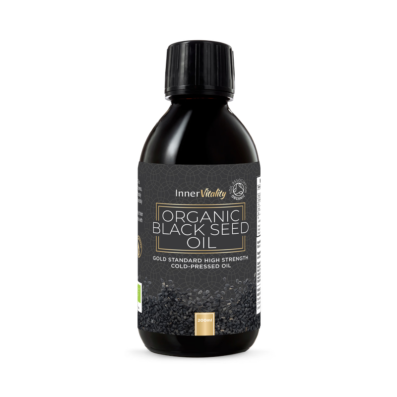 Inner Vitality organic black seed oil 200ml (British brand)