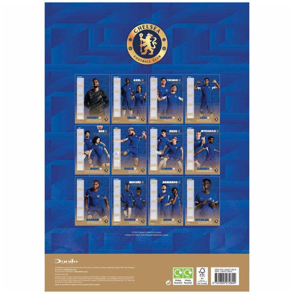 Chelsea FC 2024 A3 Wall Calendar