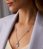 Boodles Motherhood necklace with aquamarine moonstone and diamonds (British brand)