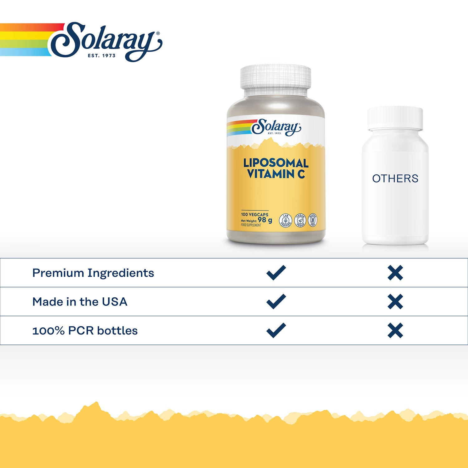 Solaray Liposomal Vitamin C supplement 100 capsules - British product