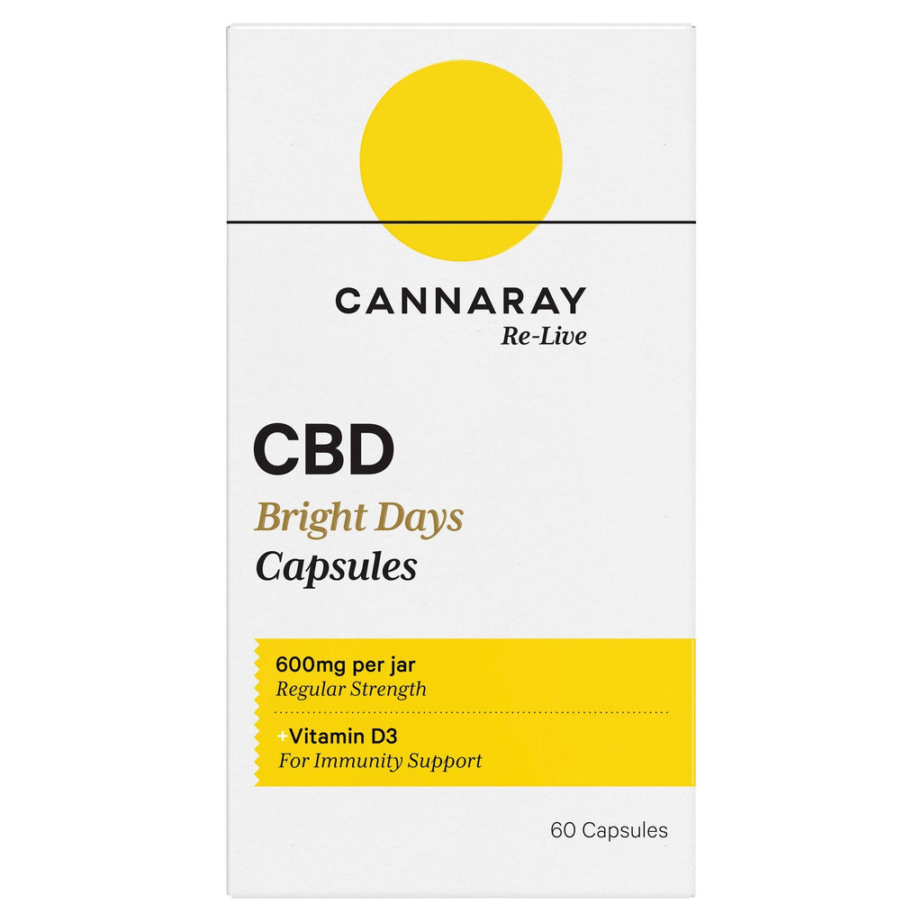 Cannaray Re Live CBD Bright Days Capsules x60