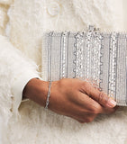 Judith Leiber Crystal Lattice Slim Slide clutch bag, UK version