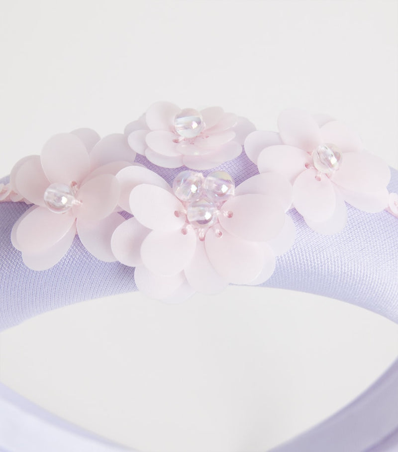 Self-Portrait Kids embellished headband with sequins and pearls (British brand)