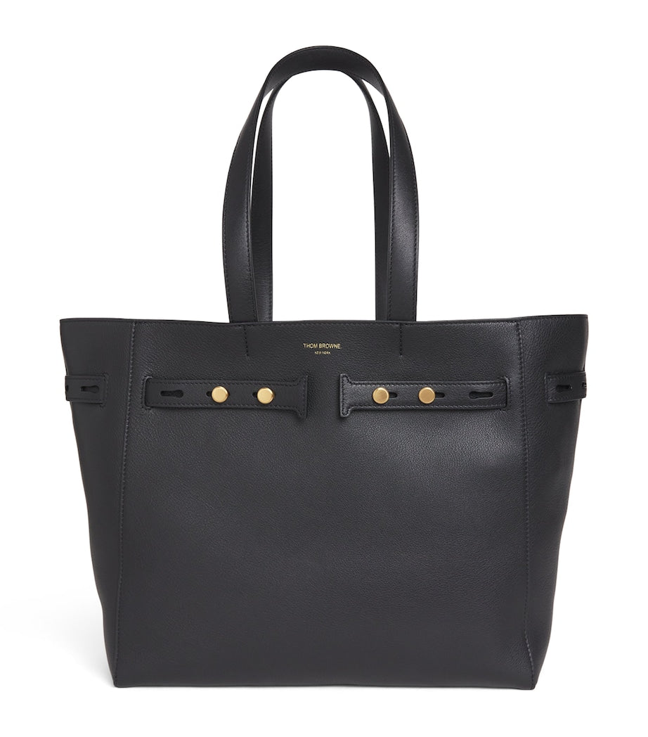 Thom Browne leather cabas tote bag - British product