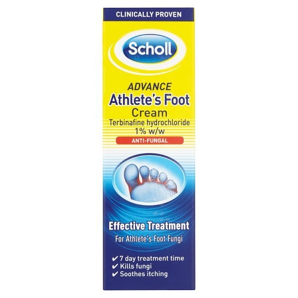 Scholl Athletes Foot Cream Advance Antifungal Treatment 15ml GOODS Superdrug   