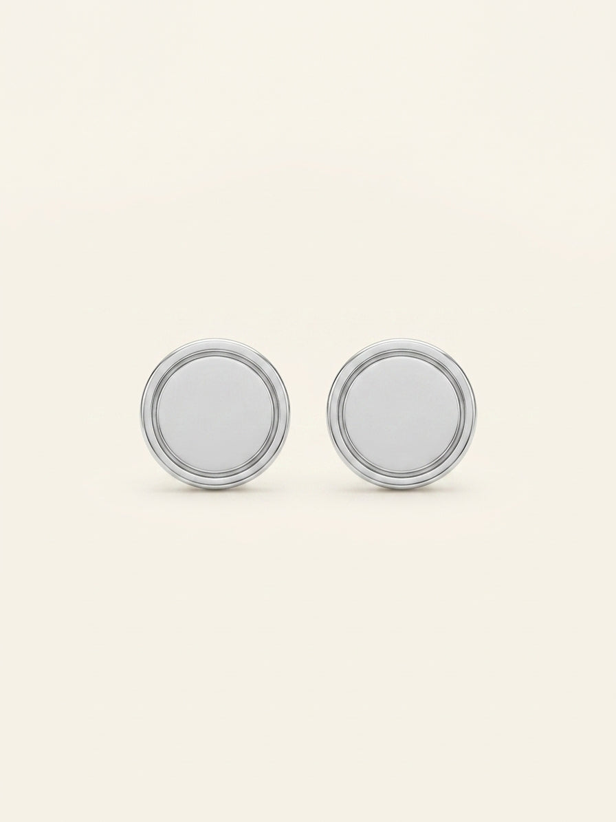 Cartier LOVE 18ct white gold stud earrings 7.2mm - British product